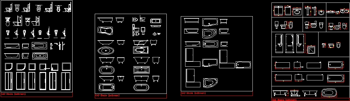 Bathroom Blocks Dwg Block For Autocad • Designs Cad