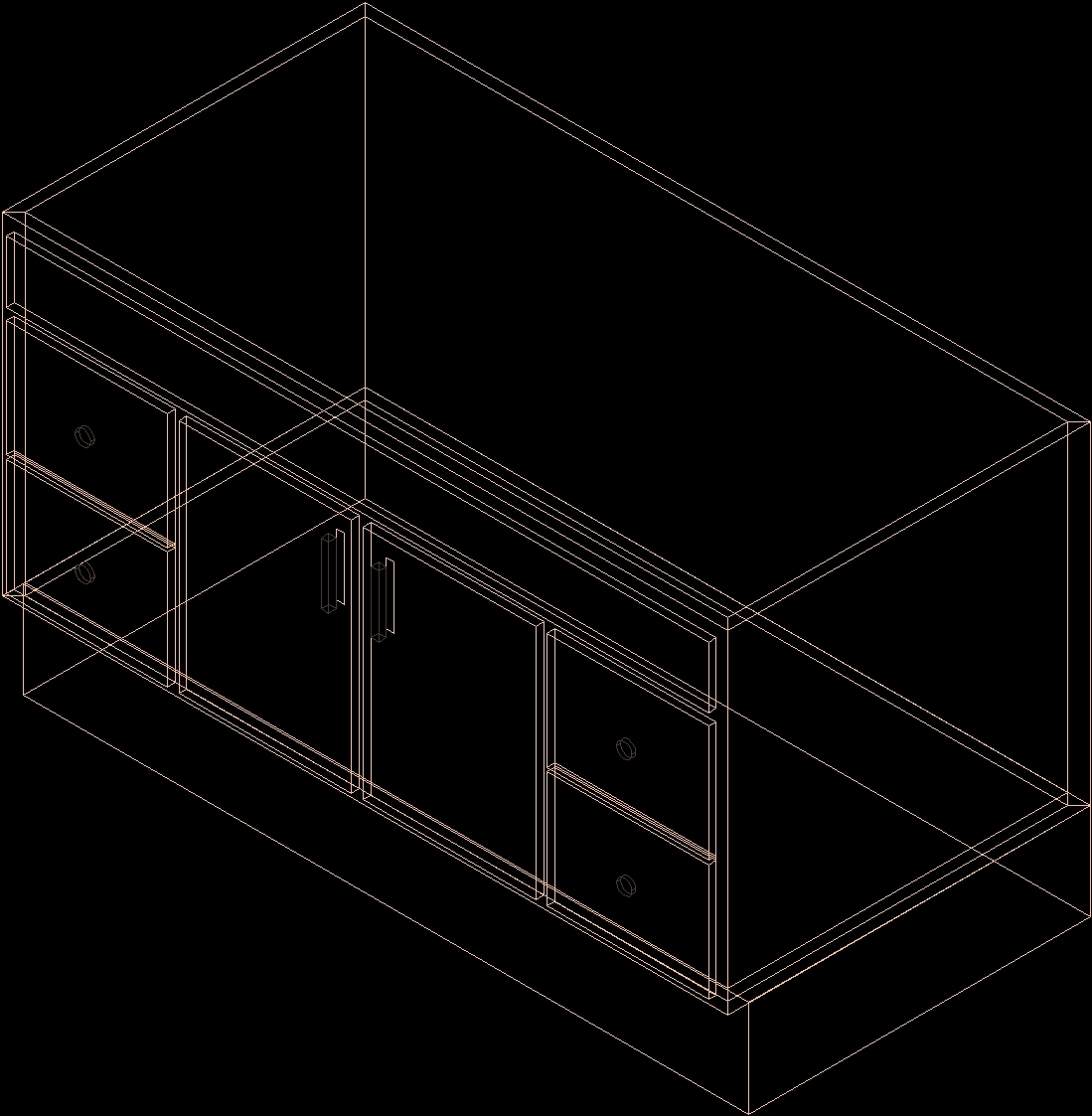 Bathroom Cabinet 3D DWG Model for AutoCAD • Designs CAD