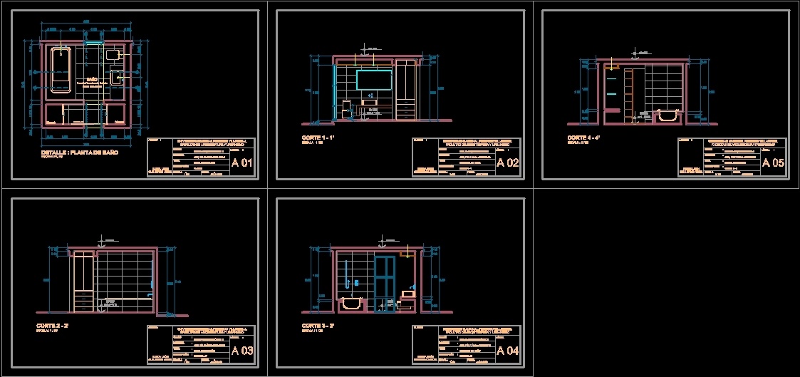 Bathroom Design DWG Plan for AutoCAD • Designs CAD - Bathroom Design Dwg Plan For AutocaD604