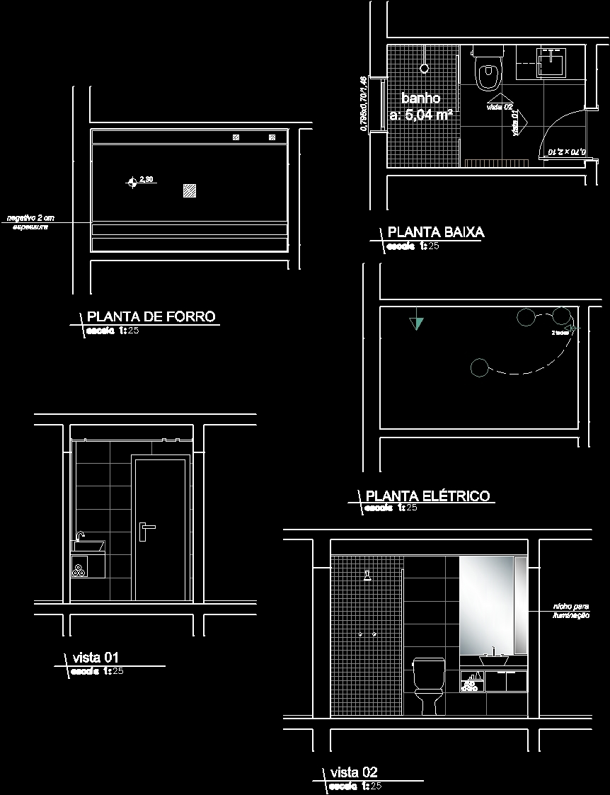Bathroom Dwg Full Project For Autocad Designs Cad