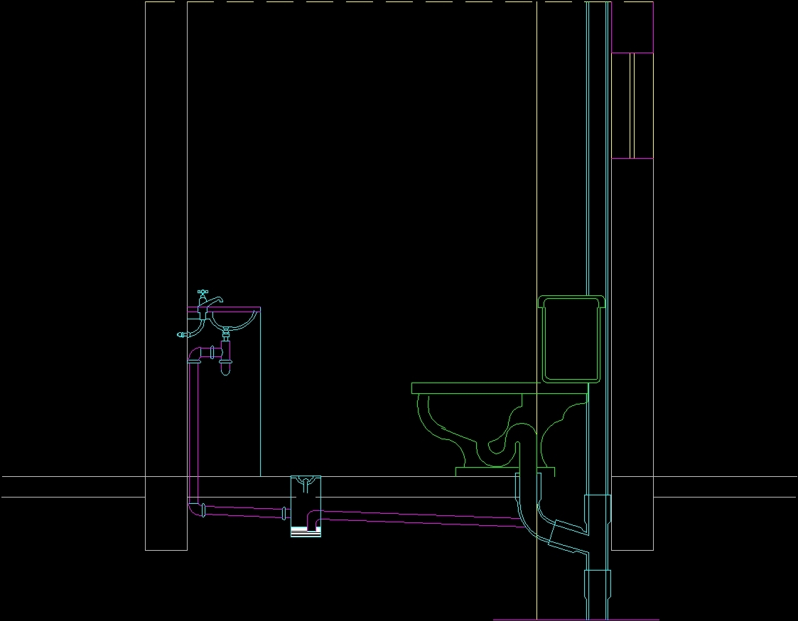 Bathroom Equipment DWG Block for AutoCAD • Designs CAD