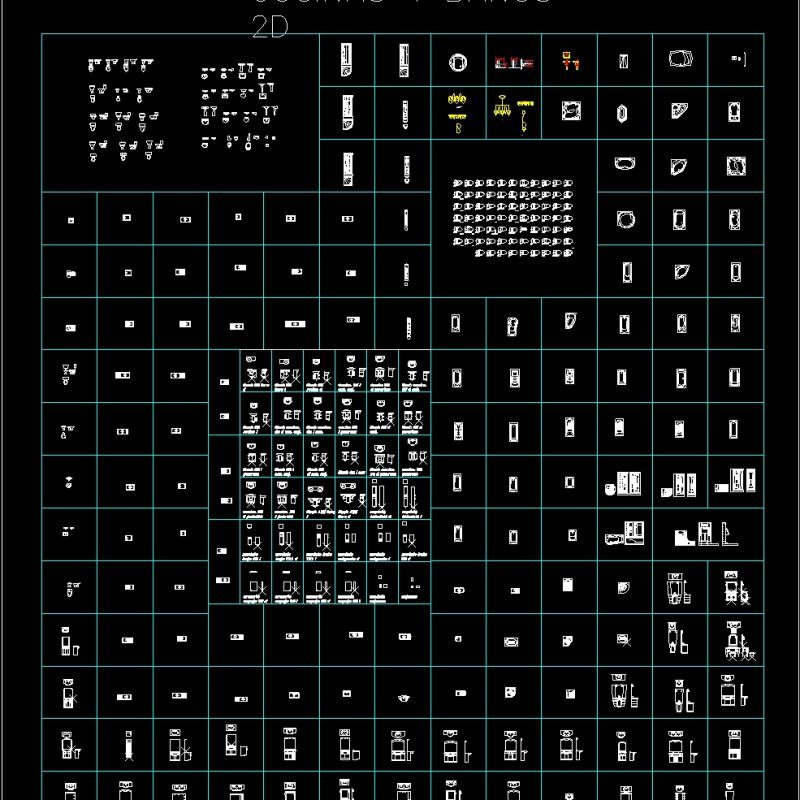 Bathroom Fittings DWG Block for AutoCAD • Designs CAD