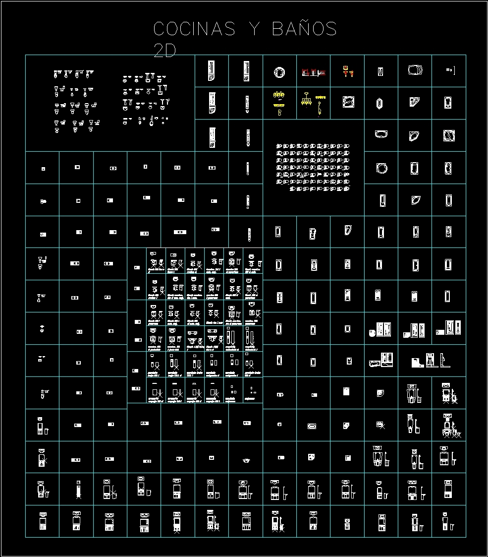 Bathroom Fittings DWG Block for AutoCAD • Designs CAD