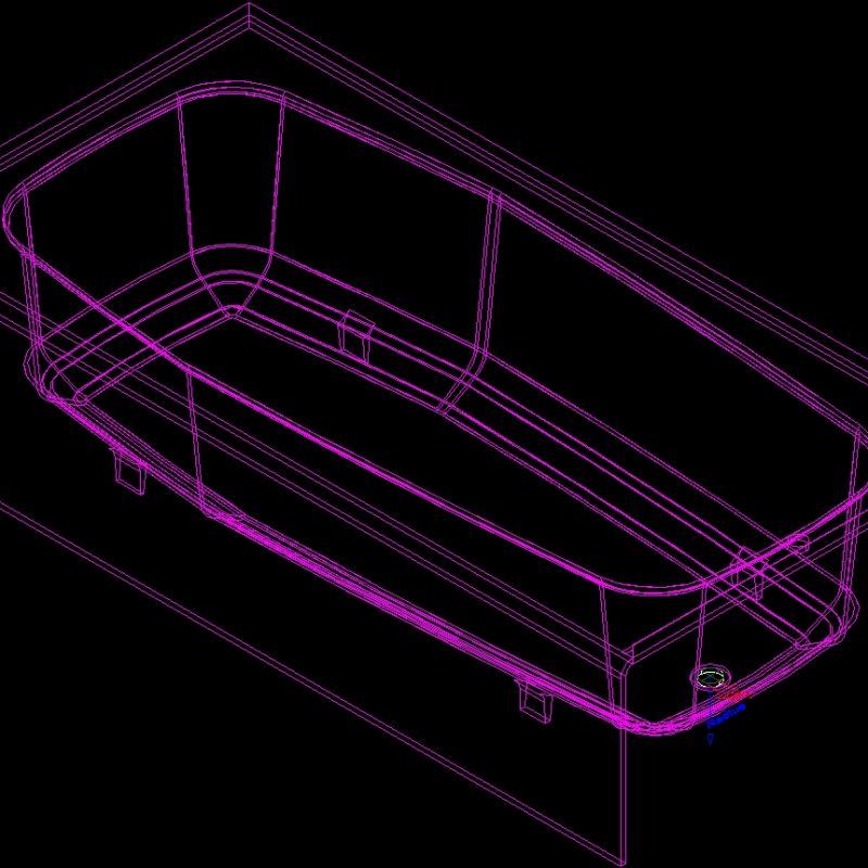 Bathtub 3D DWG Model for AutoCAD • Designs CAD