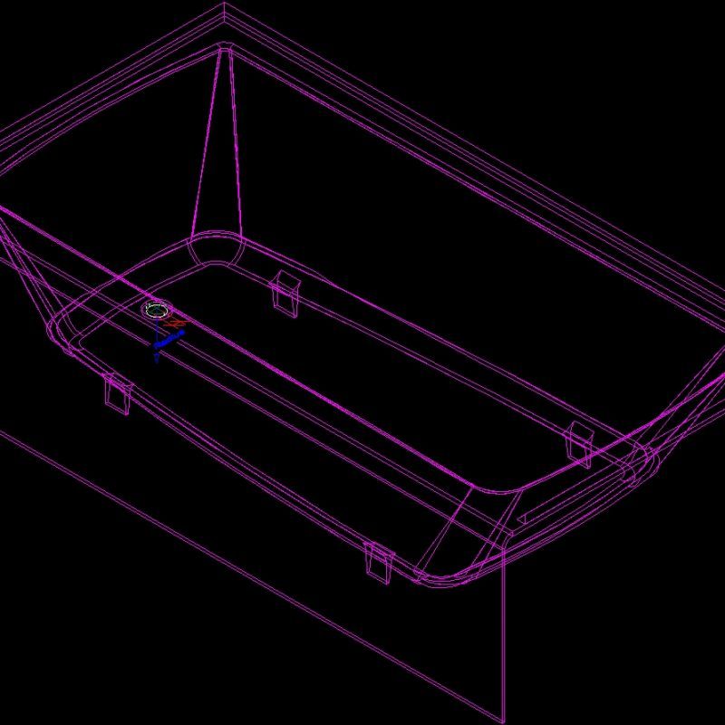 Bathtub 3D DWG Model for AutoCAD • Designs CAD
