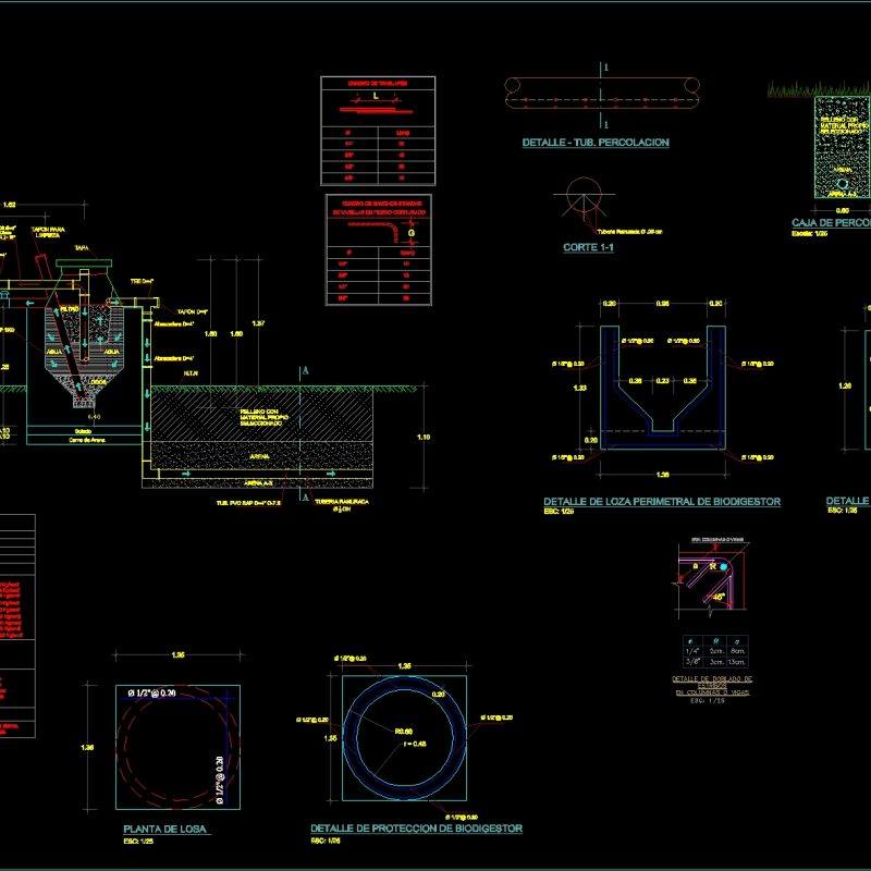 Biodigestor DWG Block for AutoCAD • Designs CAD