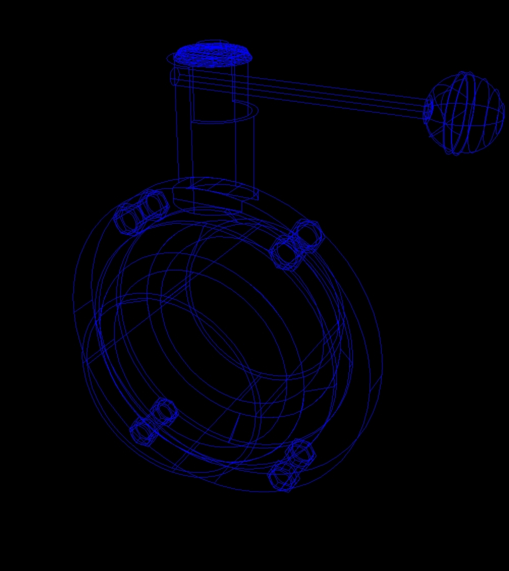 Butterfly Valve Clamp DWG Block for AutoCAD • DesignsCAD