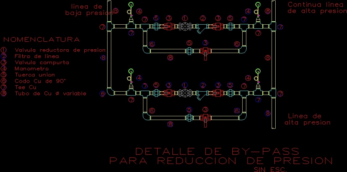 By Pass For Reduction Of Pressure DWG Block for AutoCAD • Designs CAD