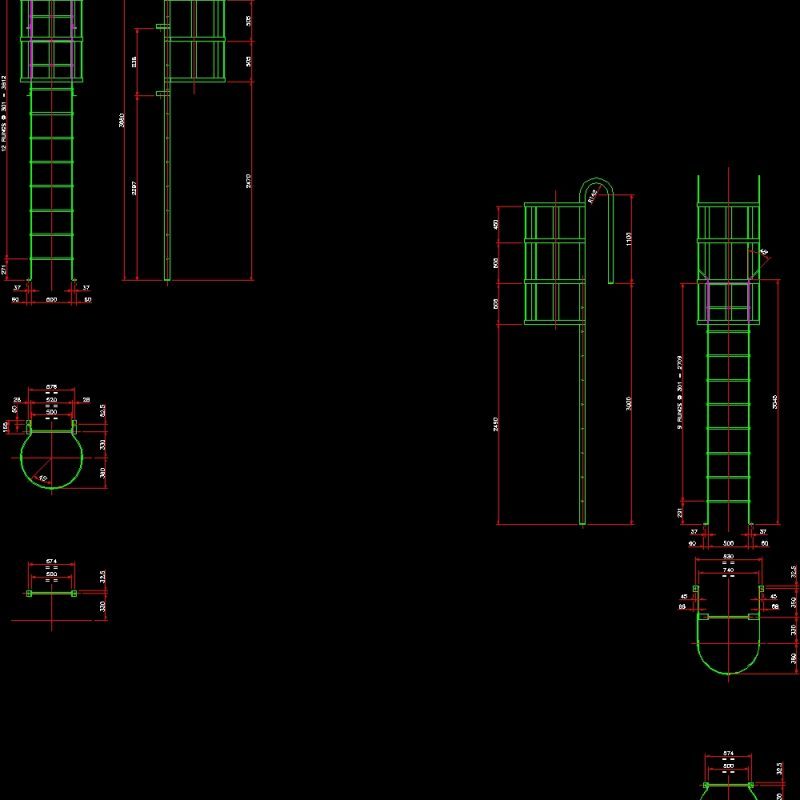 Catladder DWG Detail for AutoCAD • Designs CAD