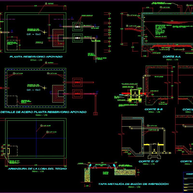 Cistern 15 M3 DWG Detail for AutoCAD • Designs CAD