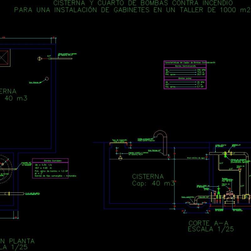 Cistern - 40 M3 DWG Section for AutoCAD • Designs CAD