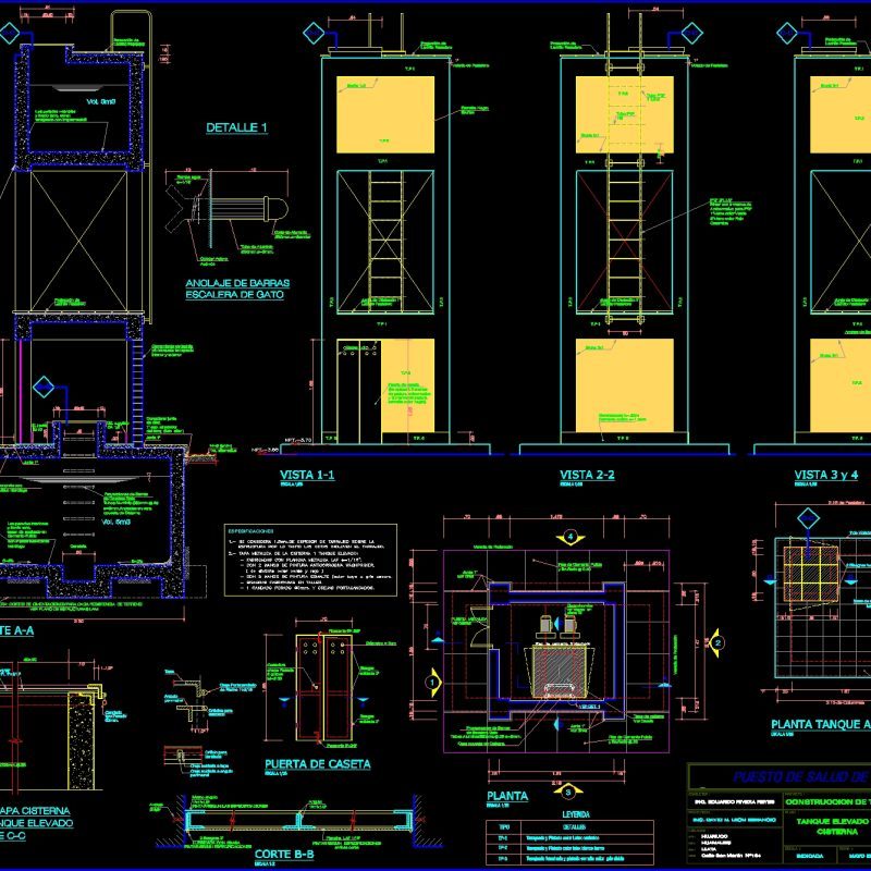 Cistern - Tank DWG Detail For AutoCAD • Designs CAD