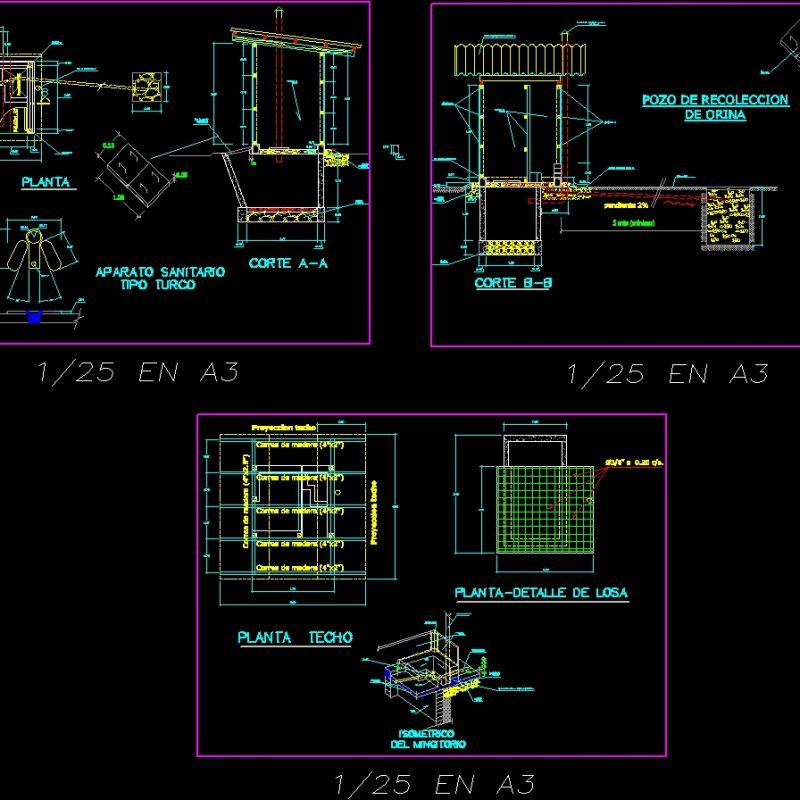 Composting Toilet DWG Detail for AutoCAD • Designs CAD