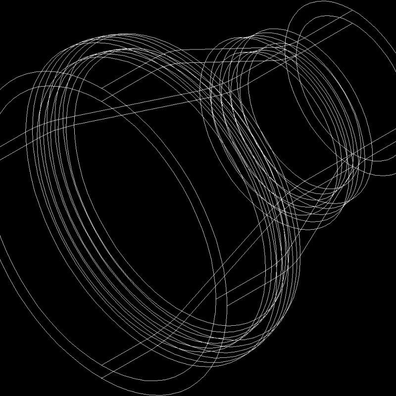Concentric Reduction DWG Block for AutoCAD | DesignsCAD