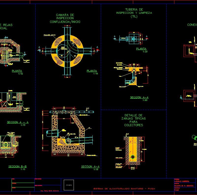 Constructive Deatils Of Sewer Dwg Detail For Autocad Designs Cad