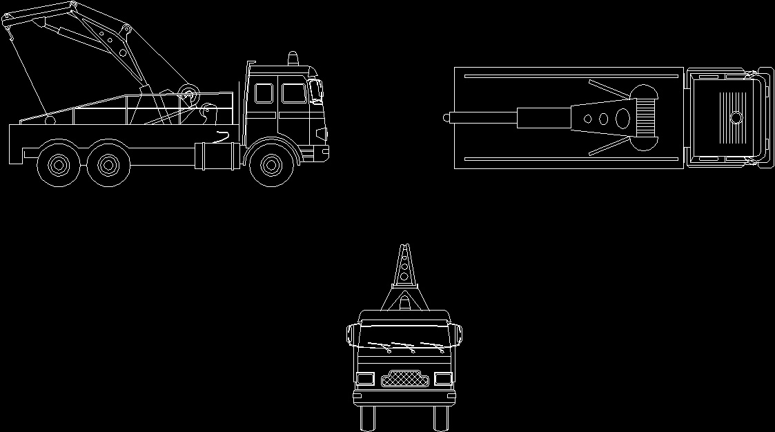 Автобетононасос чертеж в dwg