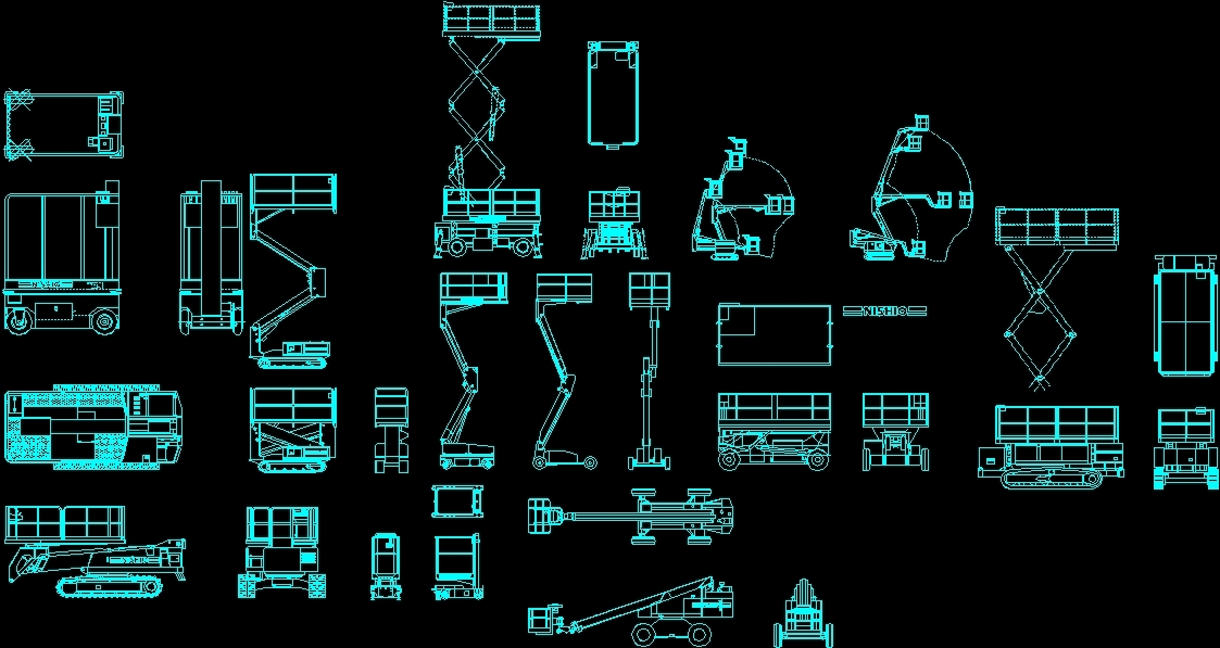 Чертеж автовышки dwg