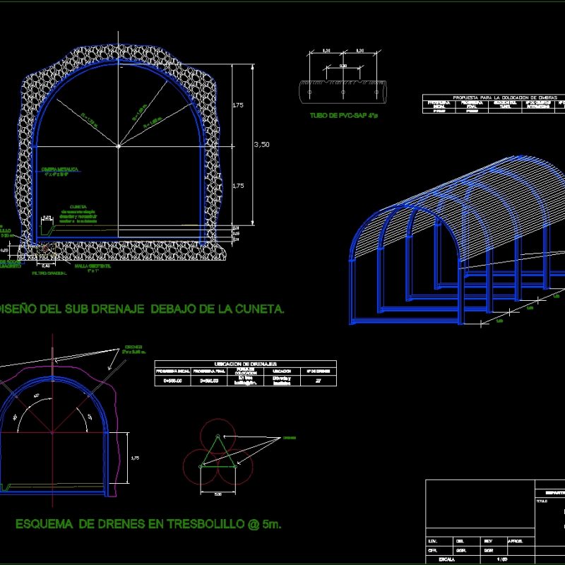 Detail Of Centering At Tunnel DWG Detail for AutoCAD • Designs CAD
