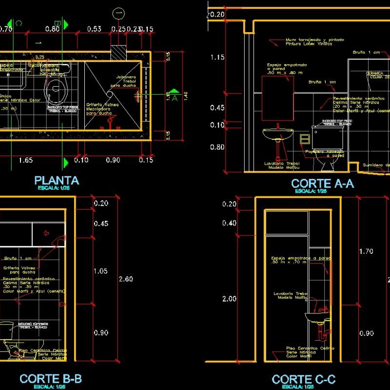 Details Bath DWG Detail for AutoCAD • Designs CAD