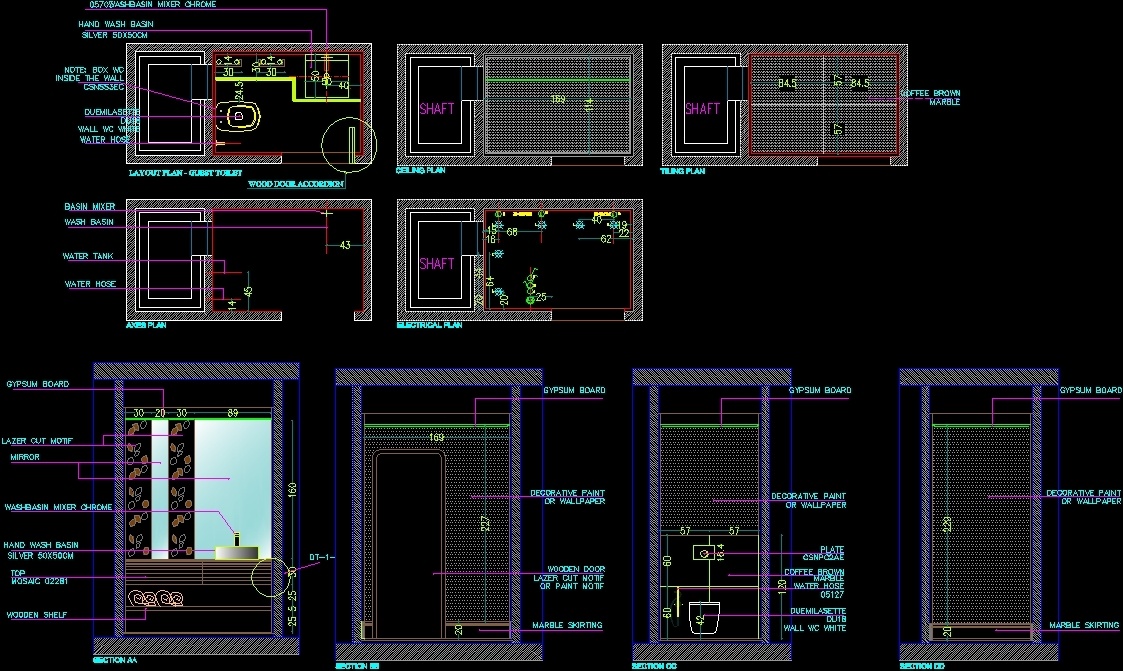 Details Of A Bathroom DWG Detail for AutoCAD • Designs CAD - Details Of A Bathroom Dwg Detail For AutocaD 027