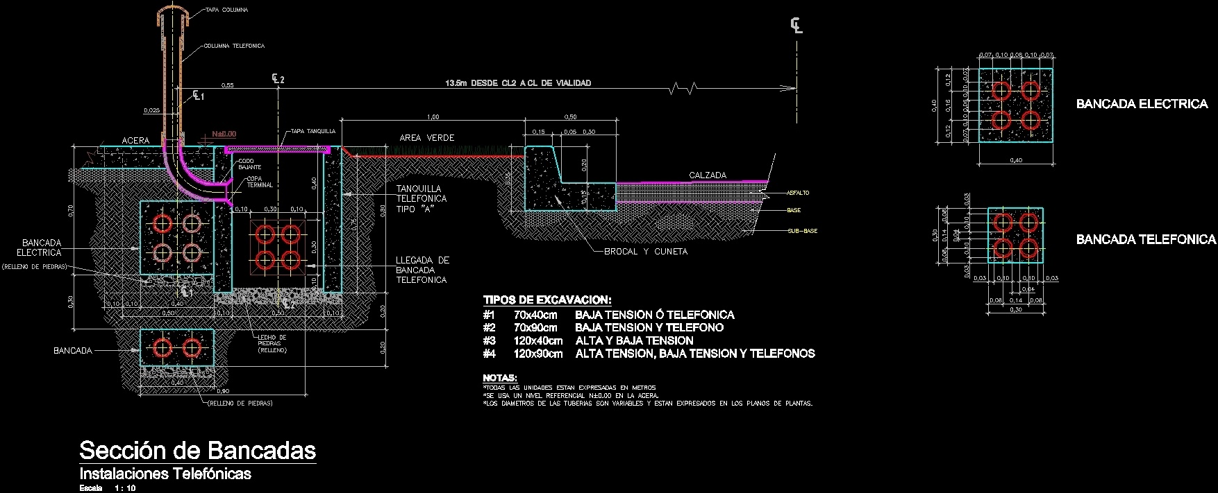 Details Under Ground Electric Connections DWG Detail for AutoCAD