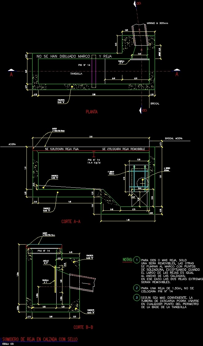 Drainage Or Sewer With Stamp DWG Block for AutoCAD • Designs CAD