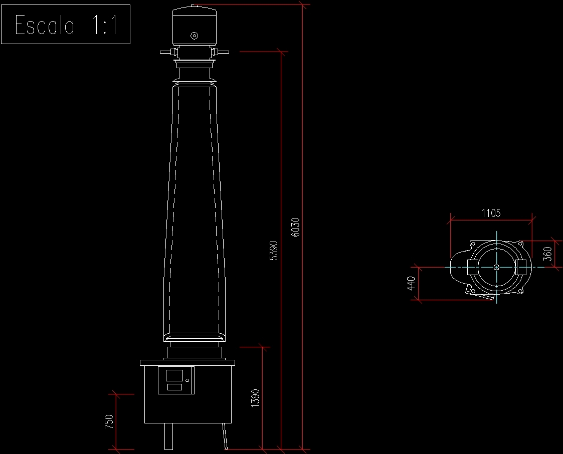 Electric Current Transformer Imb550 DWG Block for AutoCAD • Designs CAD