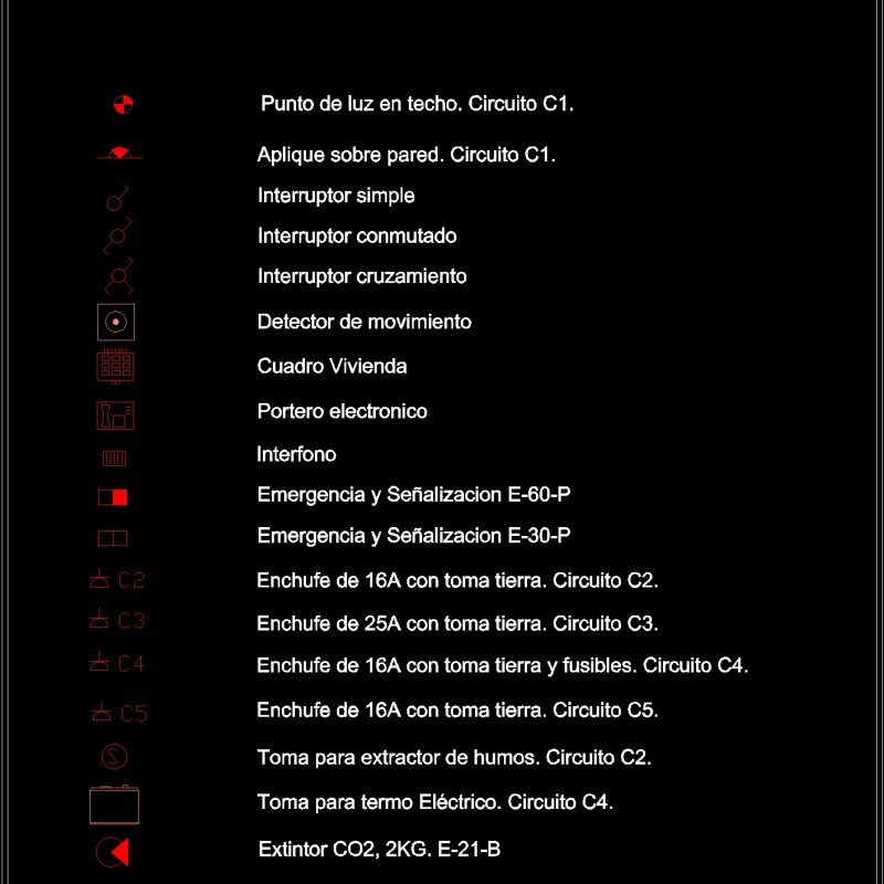 Electric Legend DWG Block for AutoCAD • Designs CAD