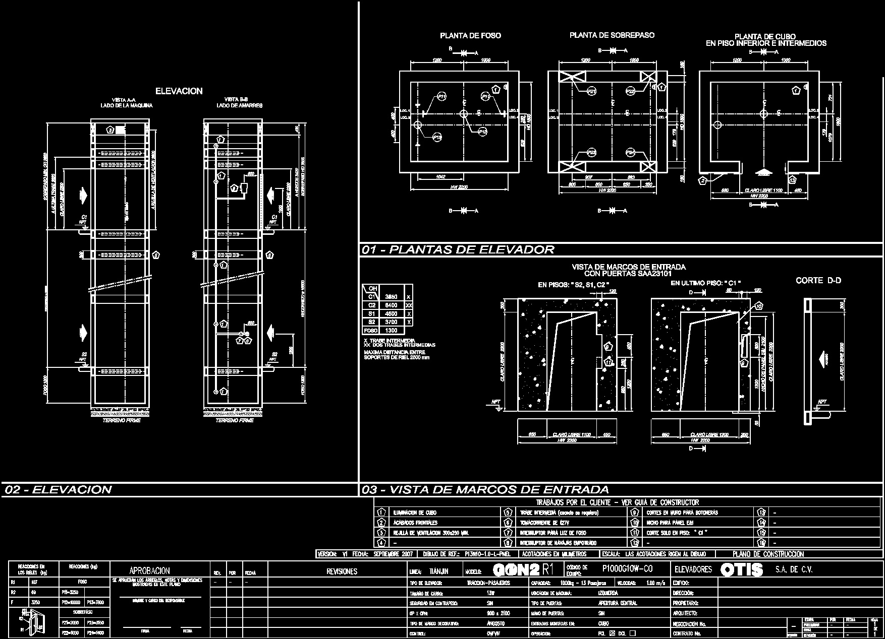  Elevator  Specifications DWG Block  for AutoCAD   Designs CAD