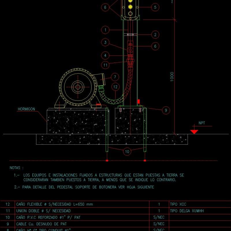 Explosion Proof Motor Rush DWG Detail for AutoCAD • Designs CAD