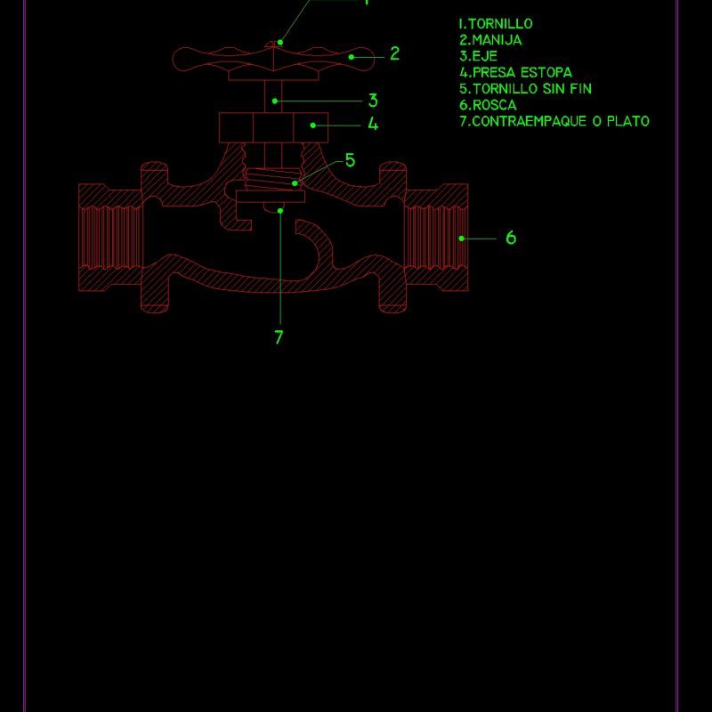 Exterior Faucet Tap DWG Section for AutoCAD • Designs CAD