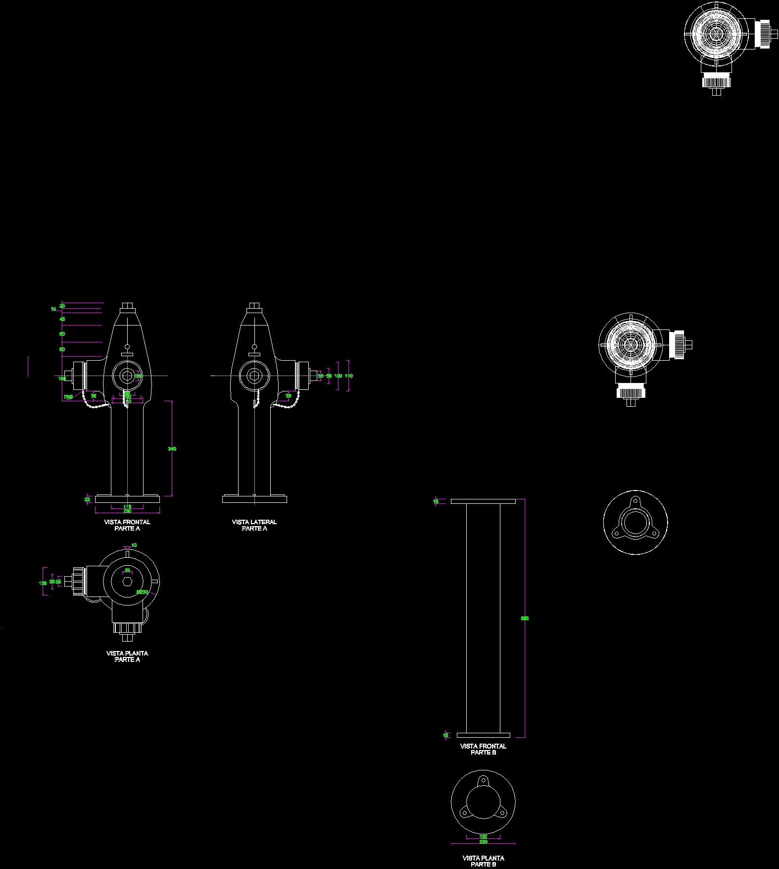 Fire hydrant point symbol autocad dwg - retsterling