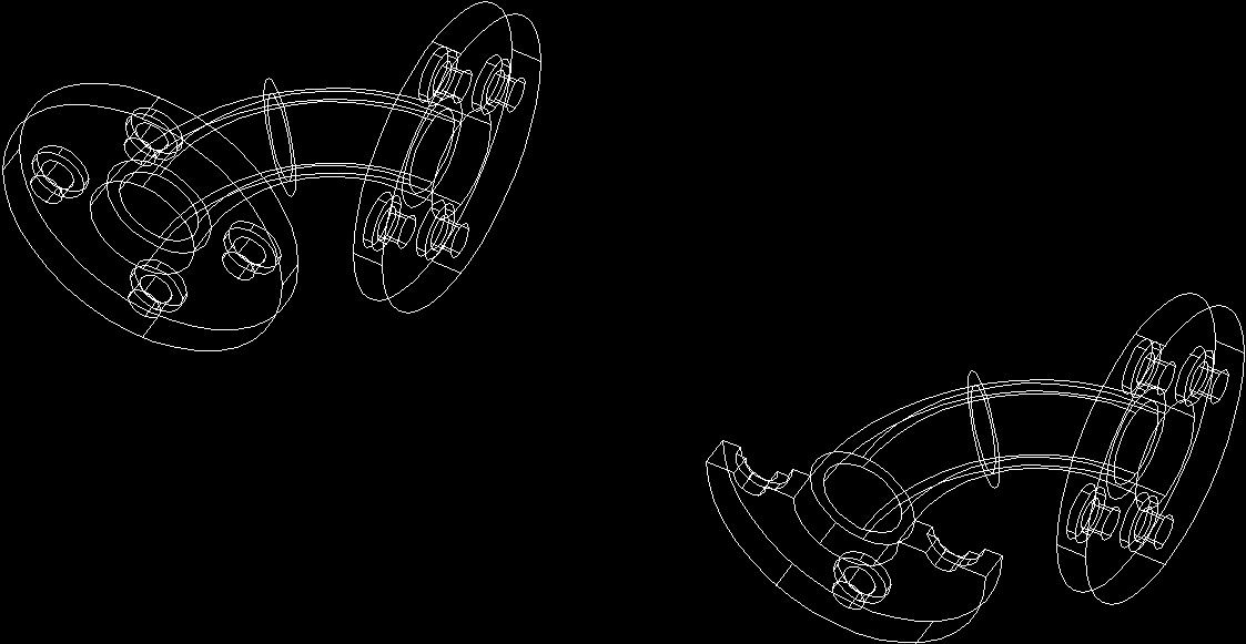 wood cad screw model CAD Flanged Designs DWG AutoCAD â€¢ Block Elbow for