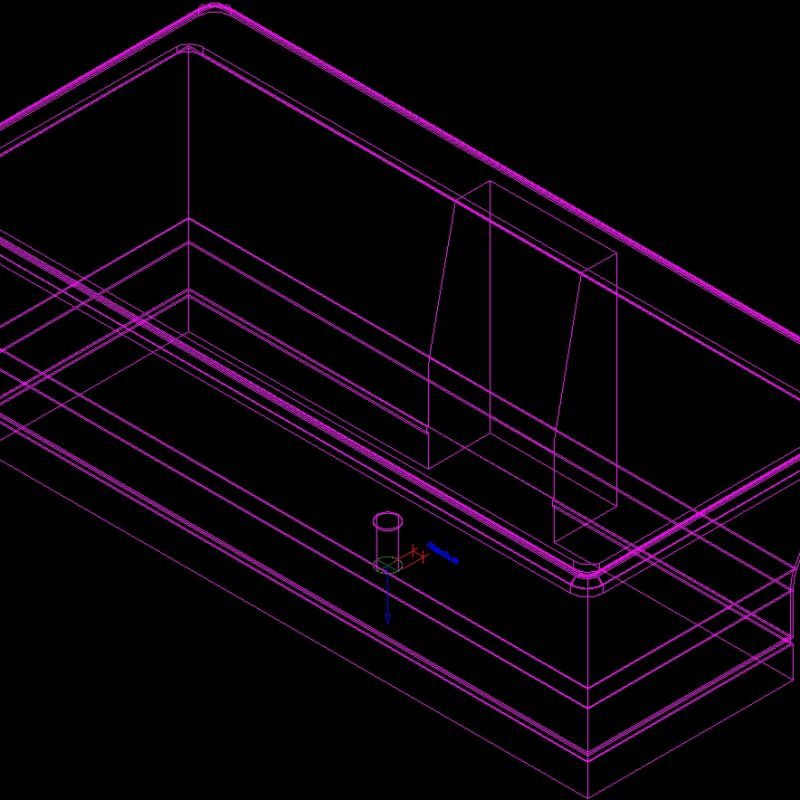 Freestanding Bathtub 3D DWG Model for AutoCAD • Designs CAD