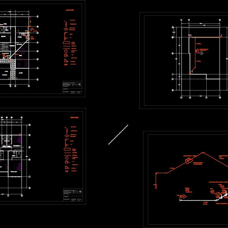 Gas Installations With Isometric DWG Block for AutoCAD • Designs CAD