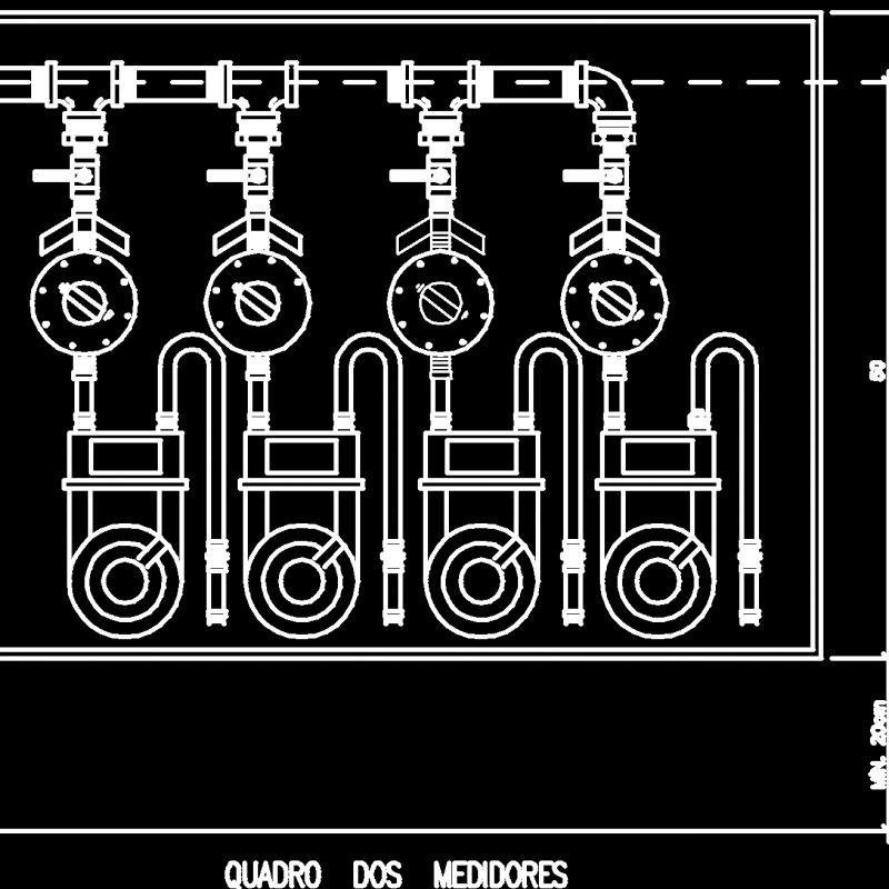 Gas Meter Views DWG Block for AutoCAD • Designs CAD