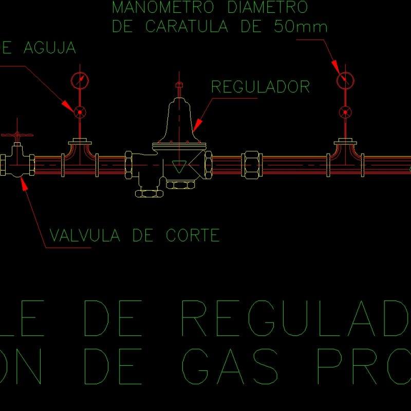 Gas Pressure Regulator DWG Detail for AutoCAD • Designs CAD