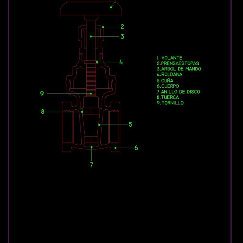 Gate Valve DWG Block for AutoCAD • Designs CAD