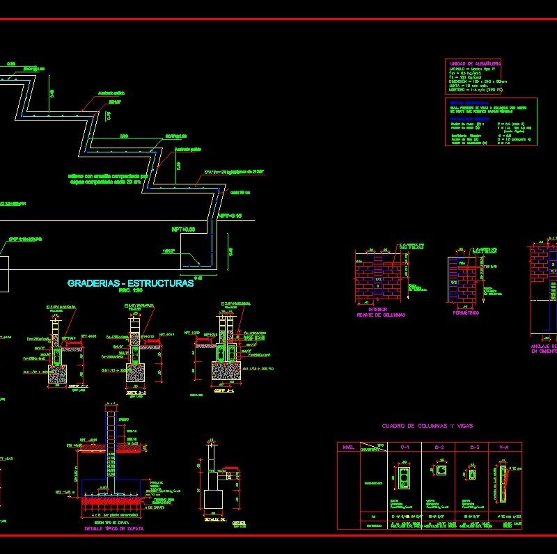 Grandstand Structure DWG Block for AutoCAD • Designs CAD