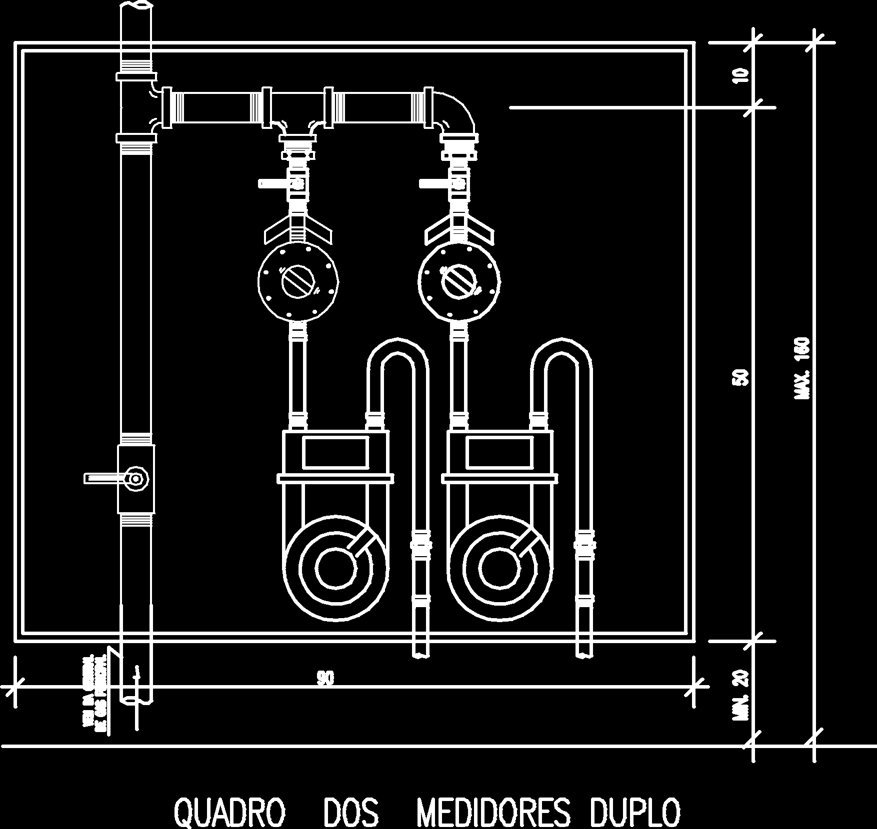 Horizonatal Gas Meter DWG Block for AutoCAD • Designs CAD