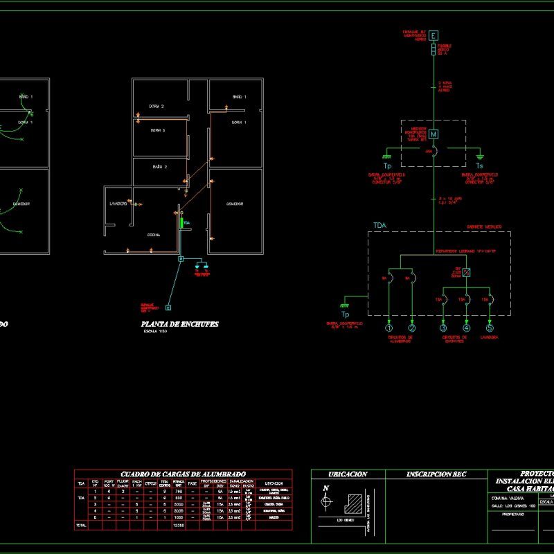 House - Electrical Project DWG Full Project for AutoCAD • Designs CAD