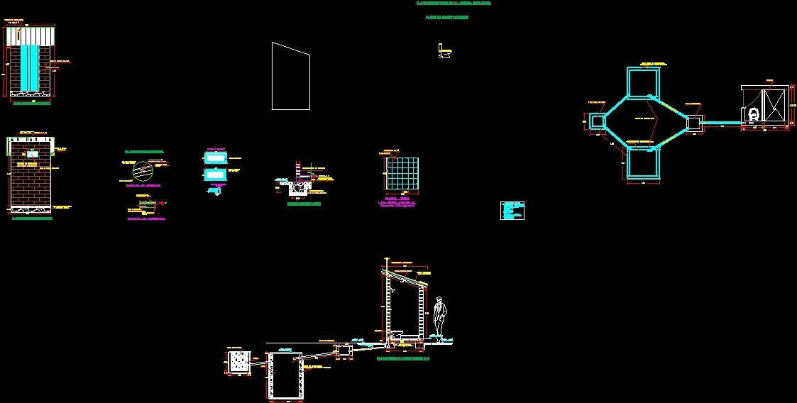 Hydraulic Drag Latrine DWG Block for AutoCAD • Designs CAD