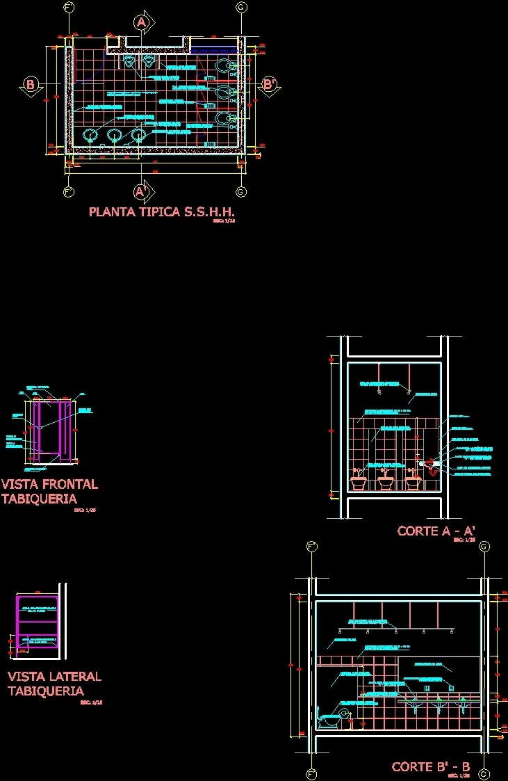 Hygienic Services DWG Section for AutoCAD • Designs CAD