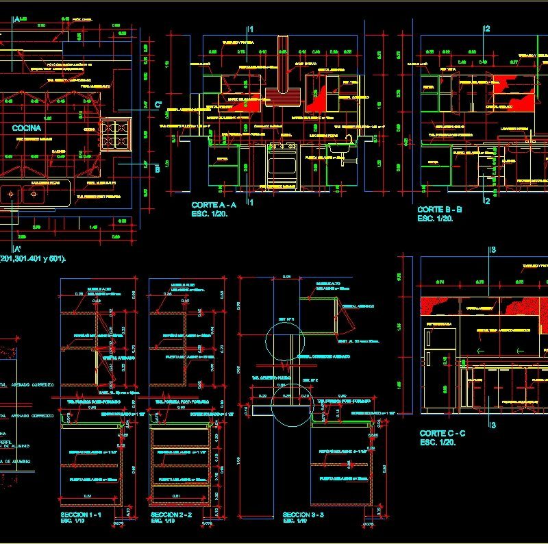 Kitchen Details DWG Detail for AutoCAD • Designs CAD