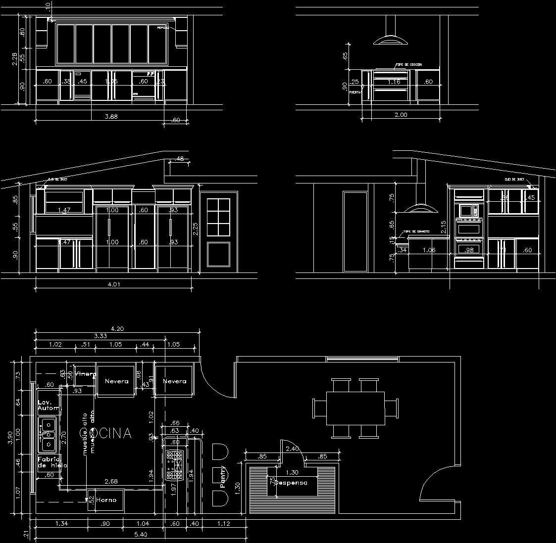 Kitchen DWG Elevation for AutoCAD  Designs CAD