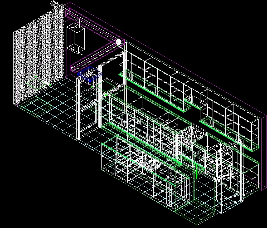 Мебель в 3d dwg