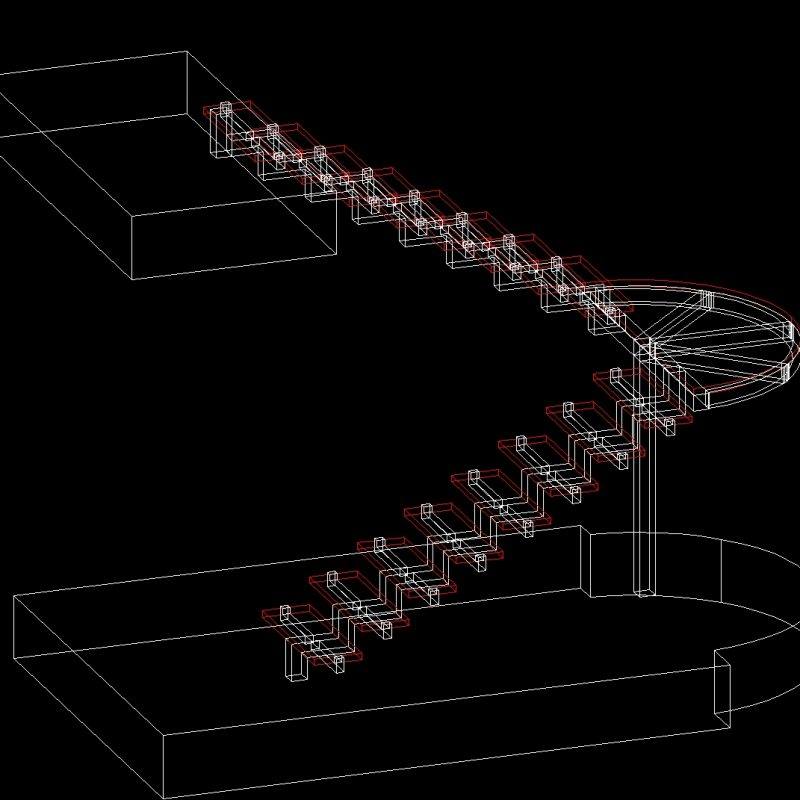 Ladder 3D DWG Model for AutoCAD • Designs CAD