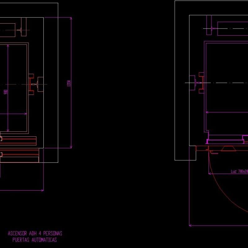 Lift Plan 2D DWG Block for AutoCAD • Designs CAD