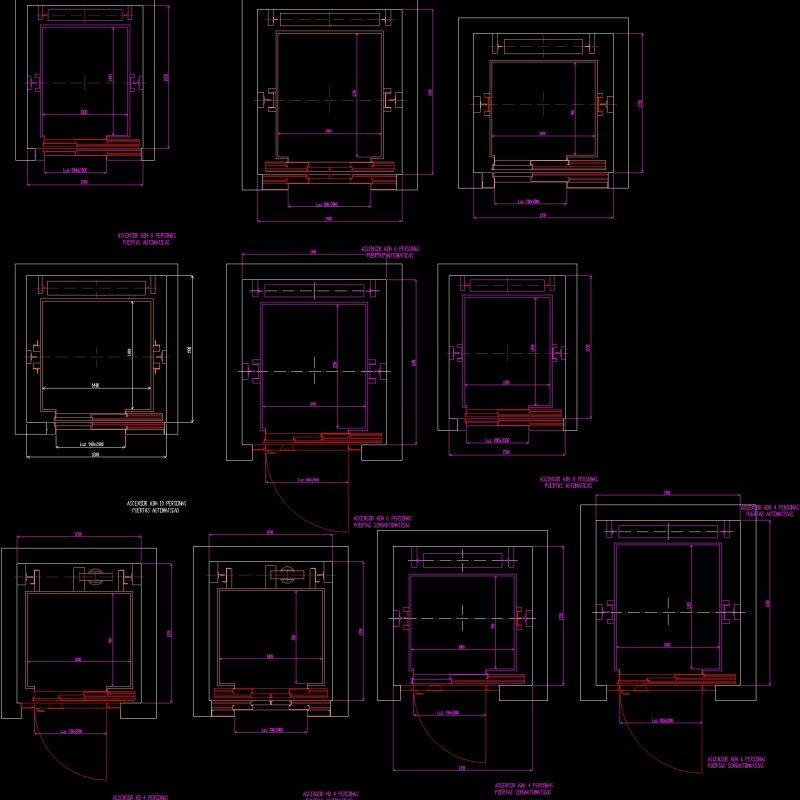 Lifts DWG Plan for AutoCAD • Designs CAD