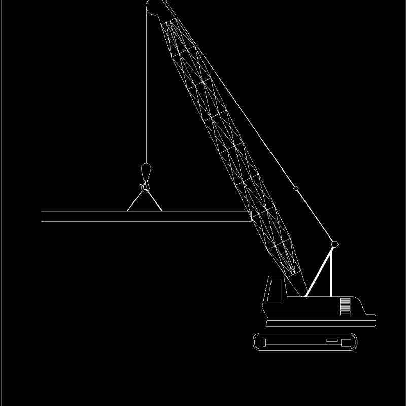 Machine Crain DWG Block for AutoCAD • Designs CAD